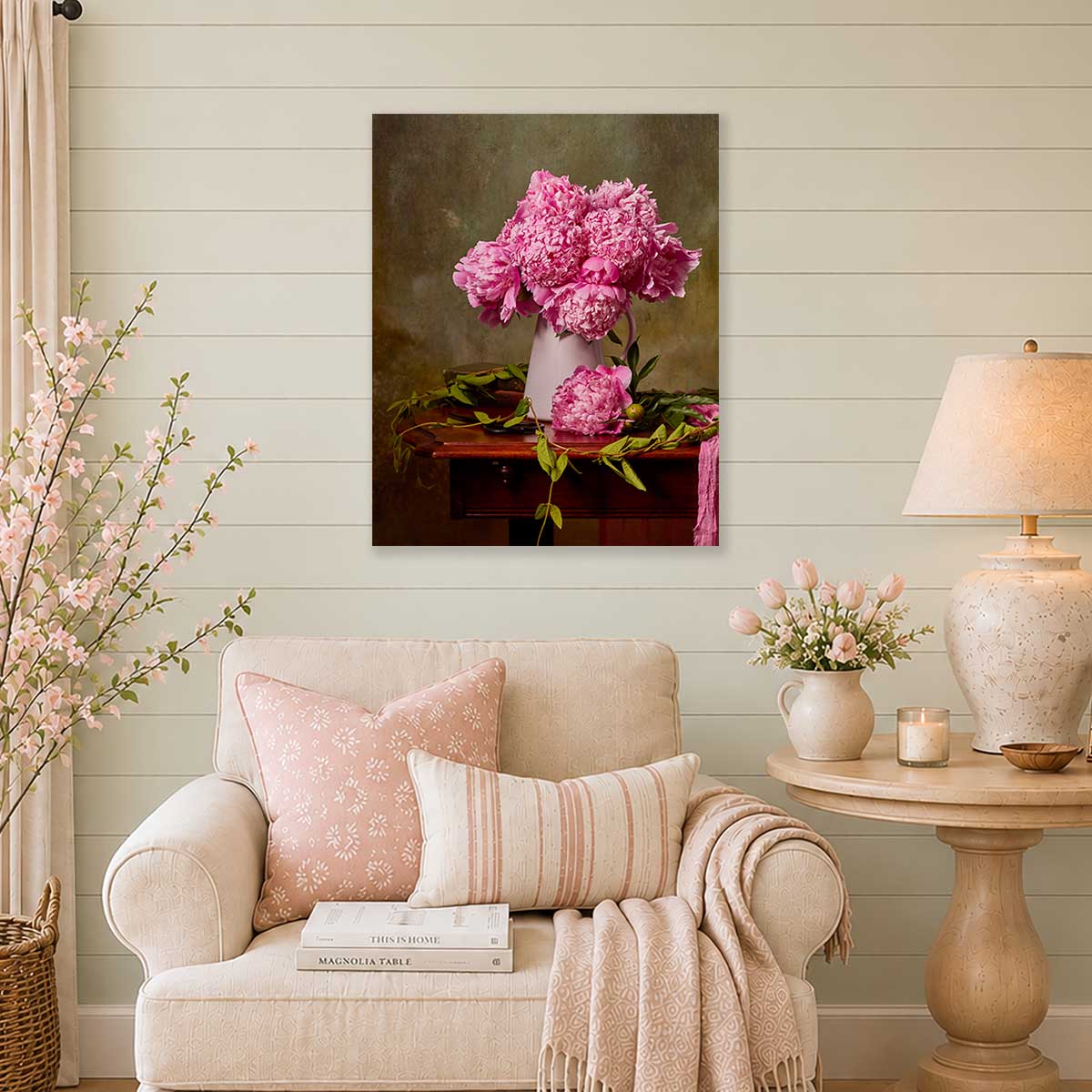 The Peony Sisters Wall Art Canvas