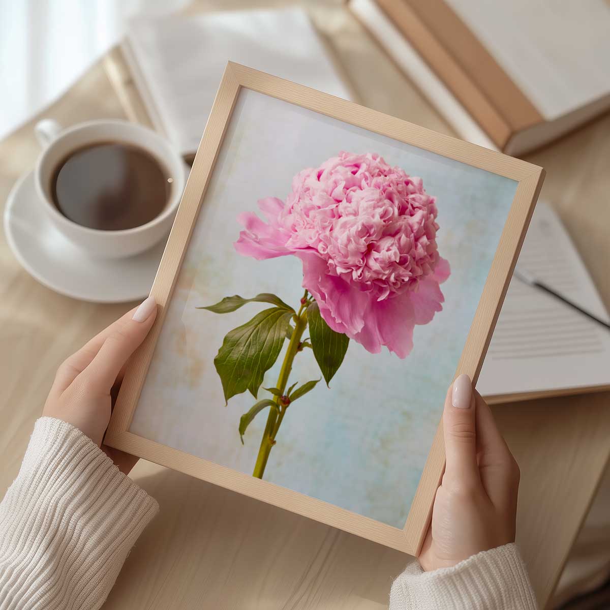 Miss Stoic Peony Wall Art Print