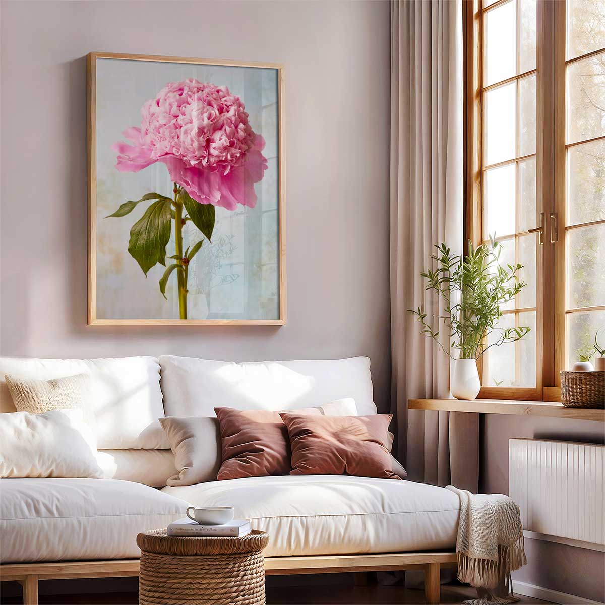 Miss Stoic Peony Wall Art Canvas
