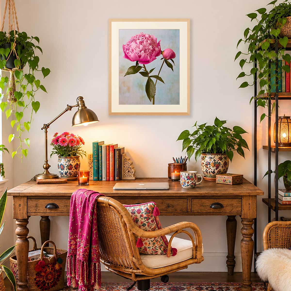Miss Sissy Peony Wall Art Print