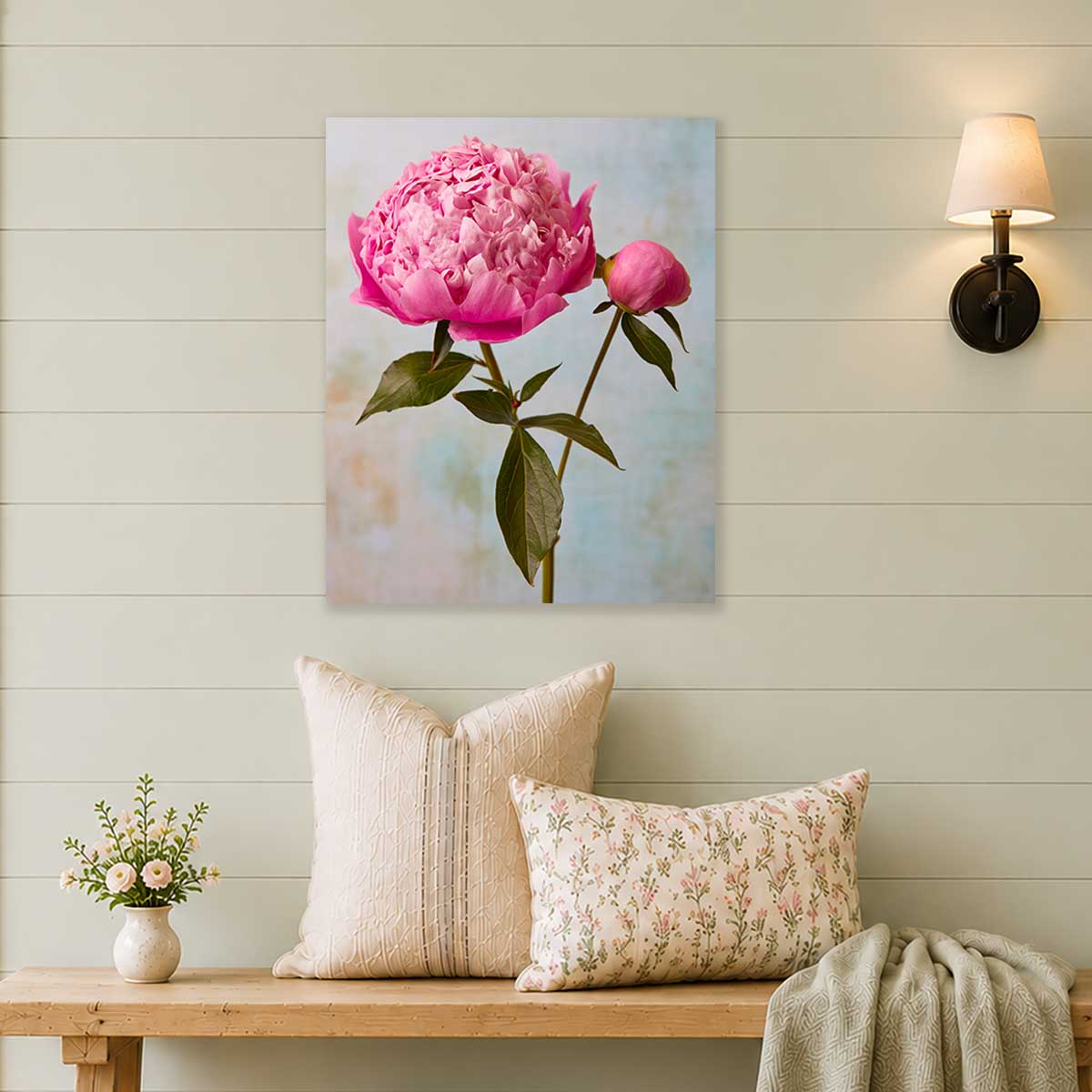 Miss Sissy Peony Wall Art Canvas
