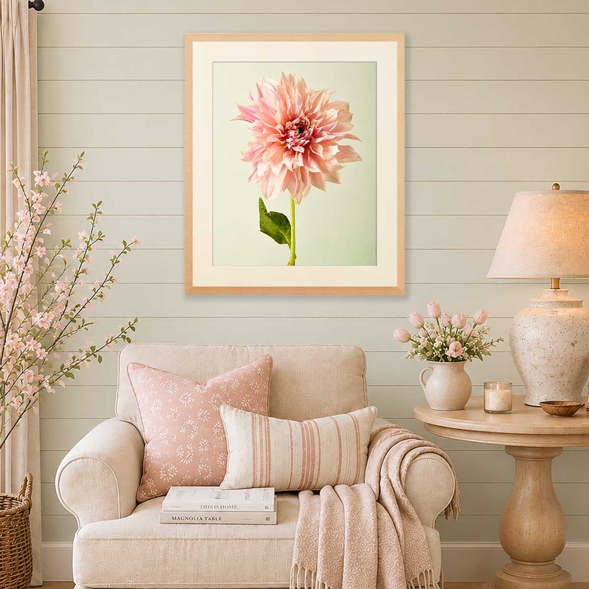 Elegance In Pink | Dahlia Wall Art Print