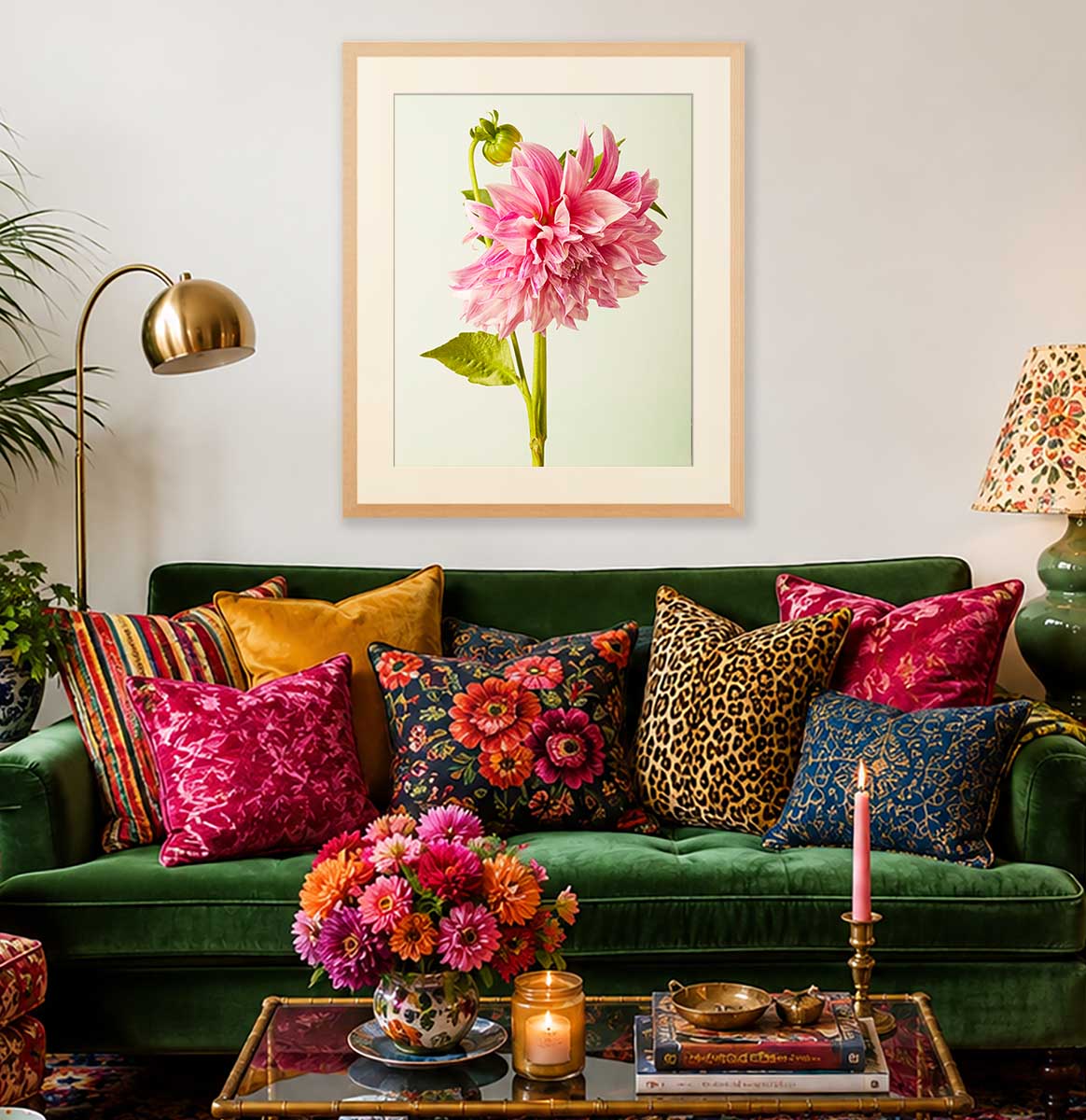 Budding Beauty Dahlia Wall Art Print