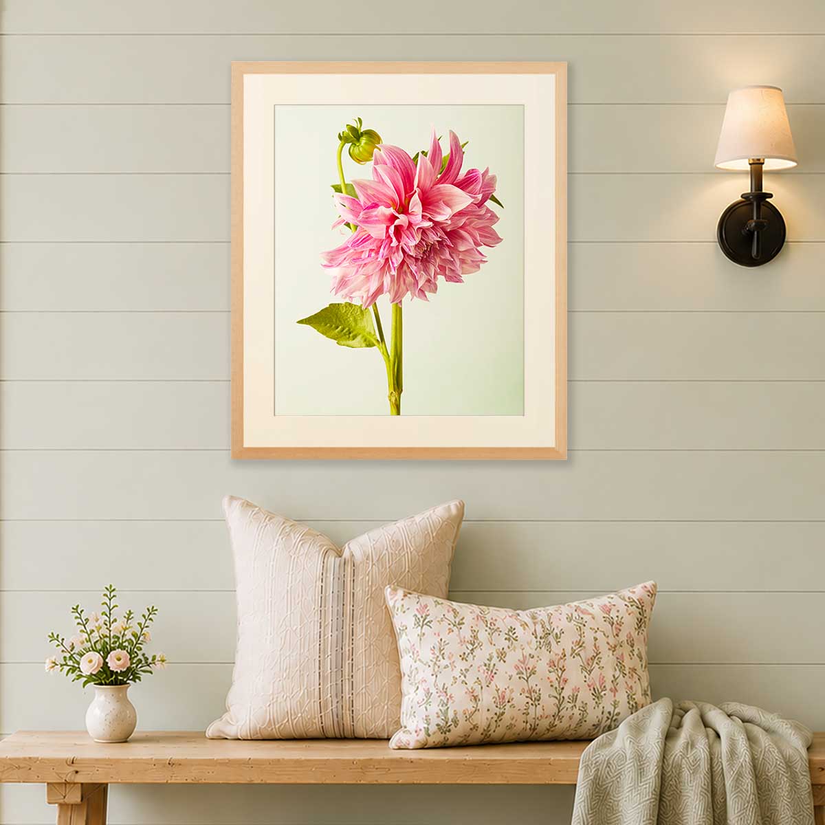 Budding Beauty Dahlia Wall Art Print