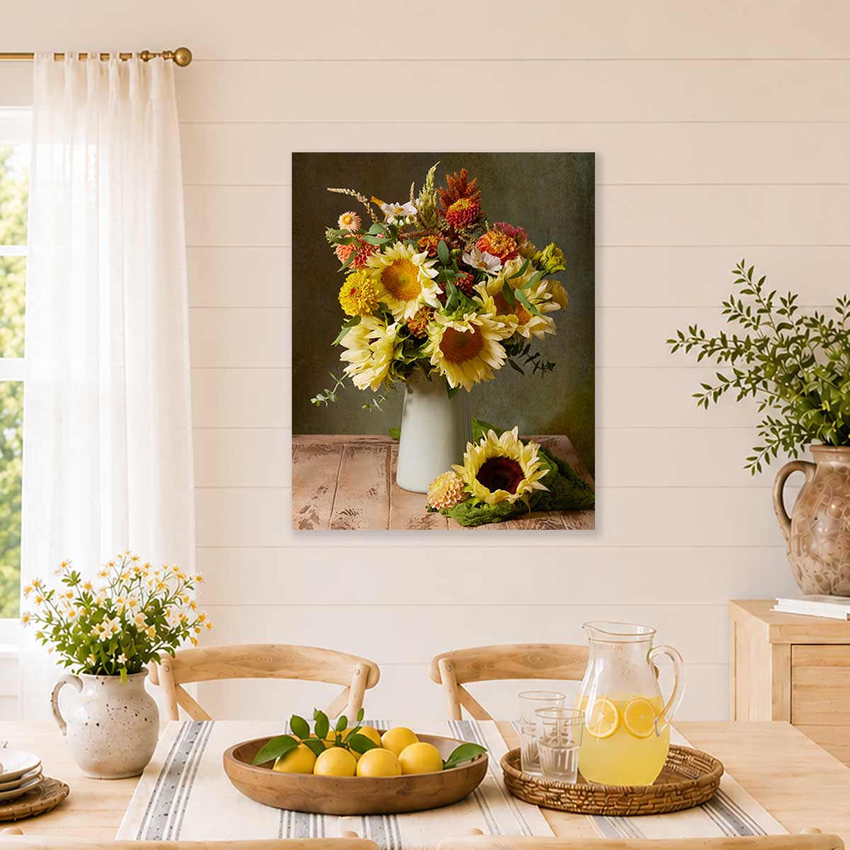 Sunny Bouquet | Sunflower Wall Art Canvas
