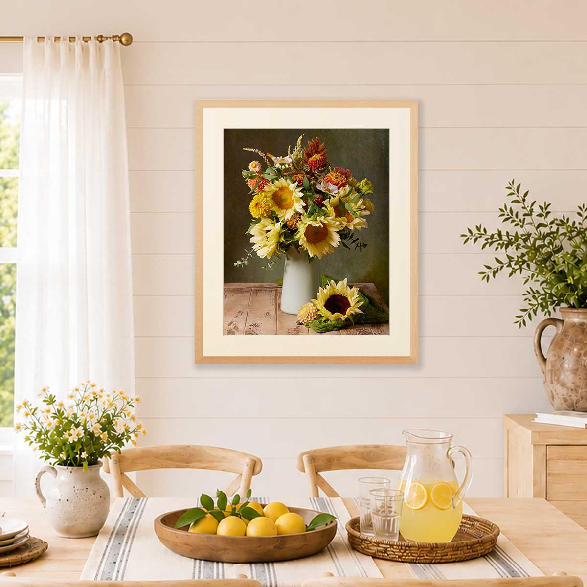 Sunny Bouquet | Sunflower Wall Art Print