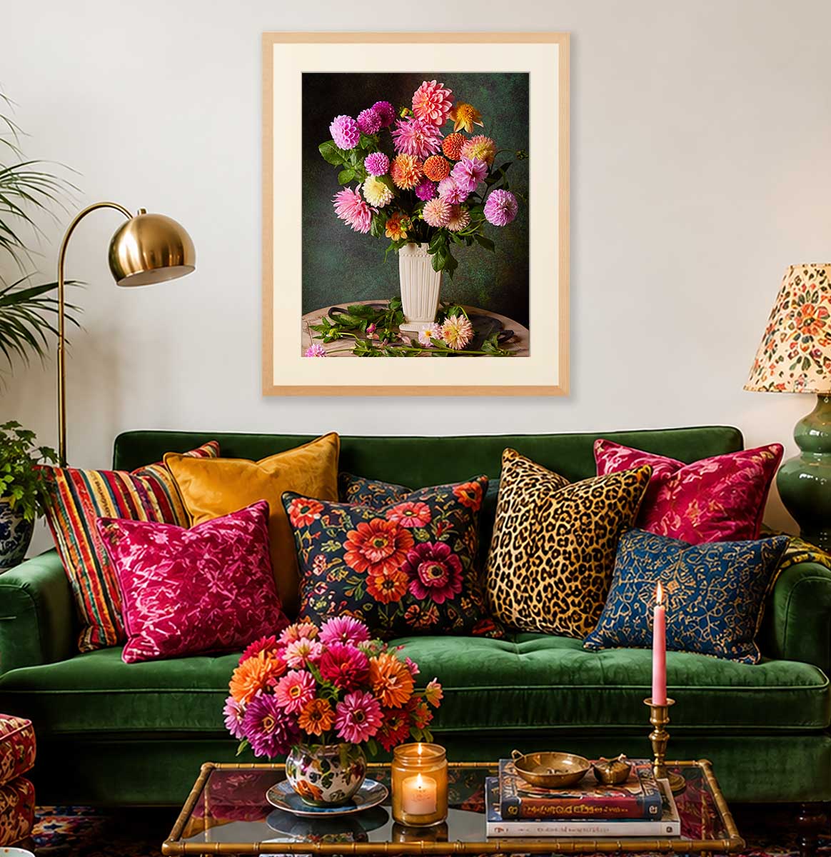 Garden's Grand Finale | Dahlia Wall Art Print
