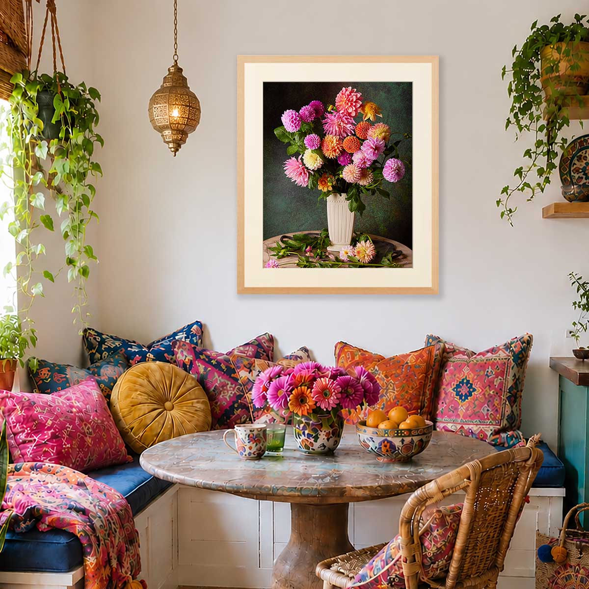 Garden's Grand Finale | Dahlia Wall Art Print