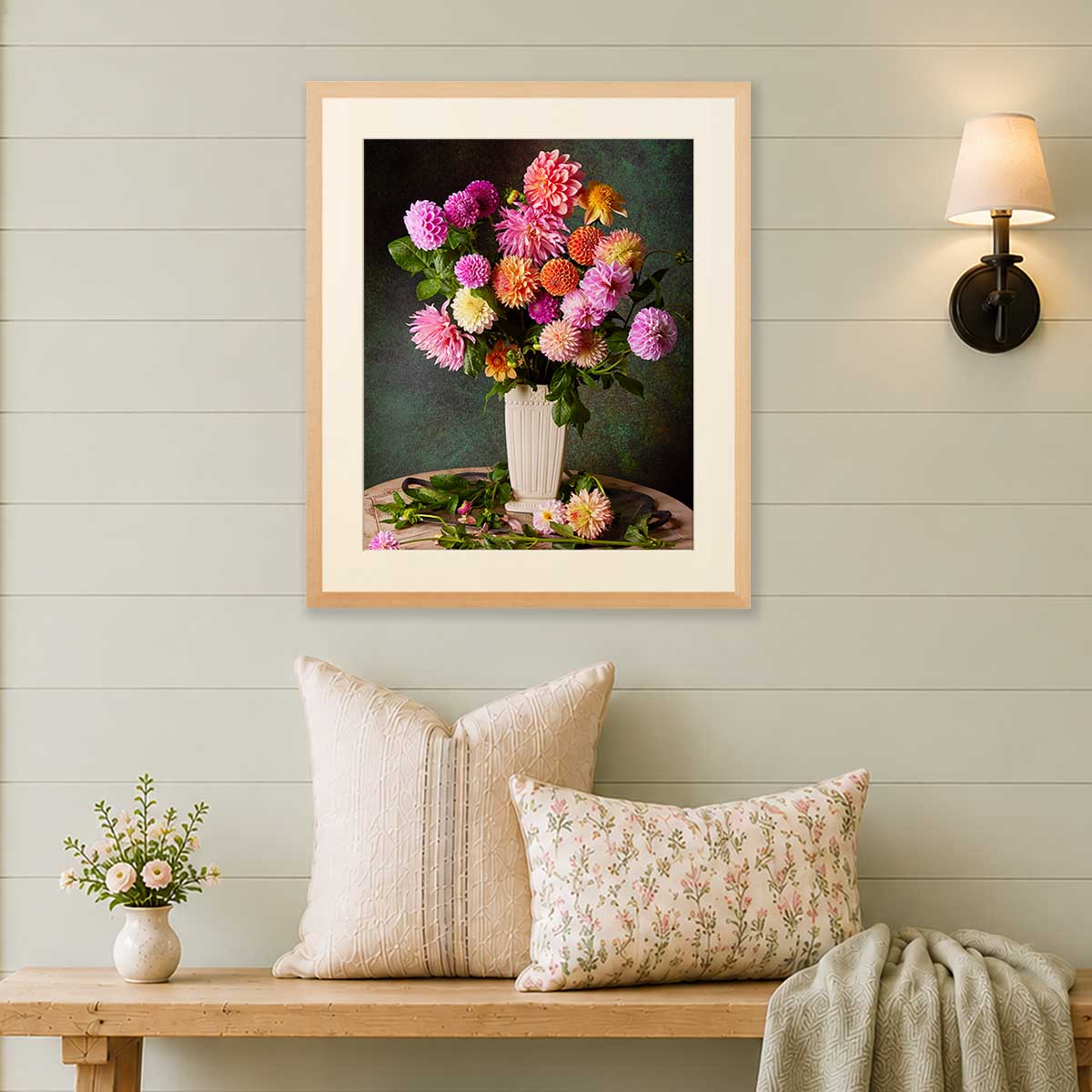 Garden's Grand Finale | Dahlia Wall Art Print