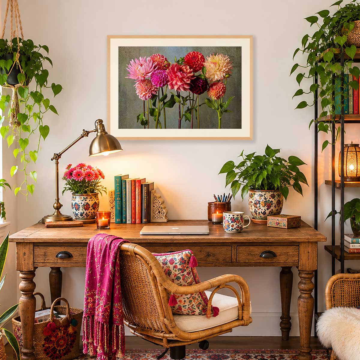 Summer's Chorus Dahlia Fine Art Print