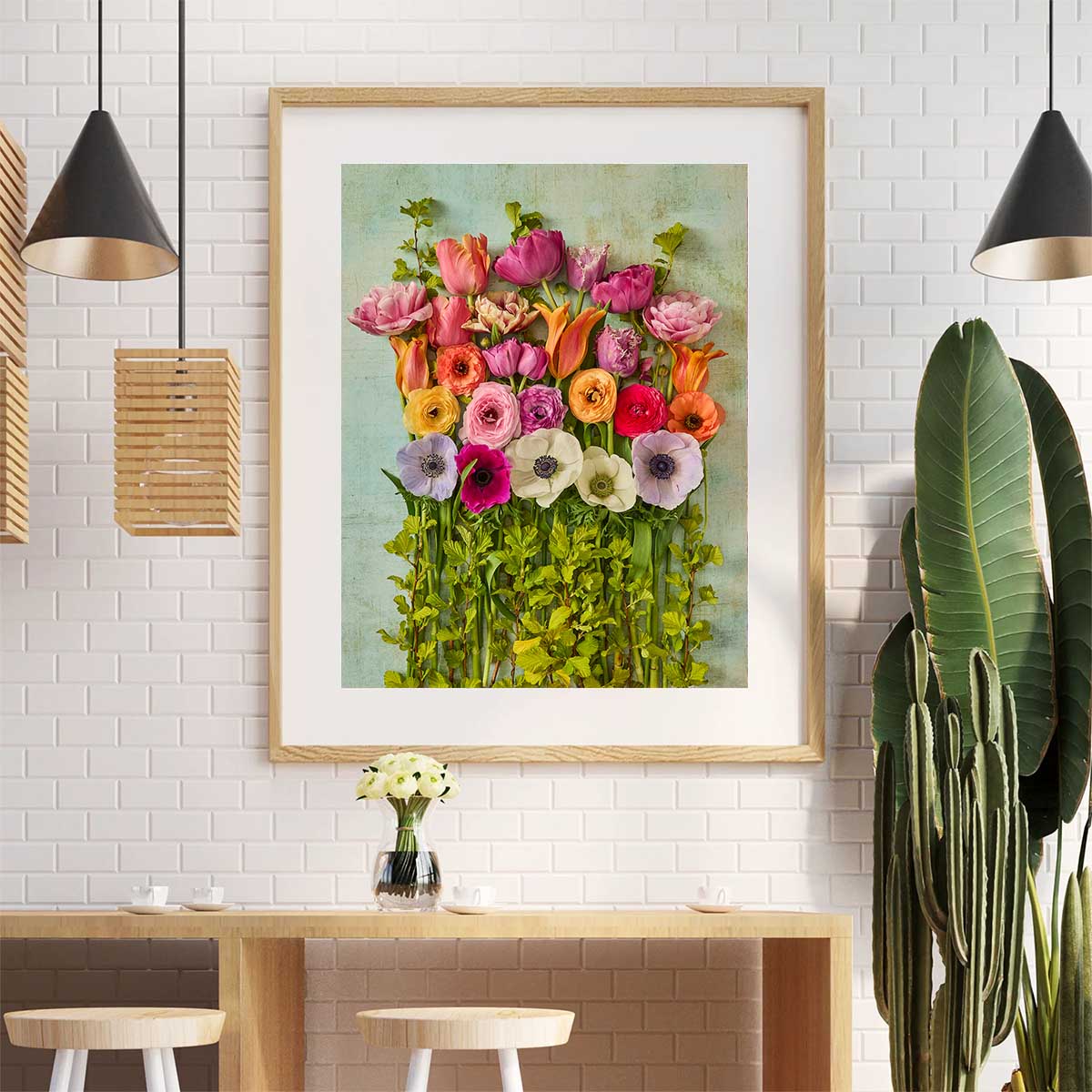 Spring Garden Floral Wall Art Print