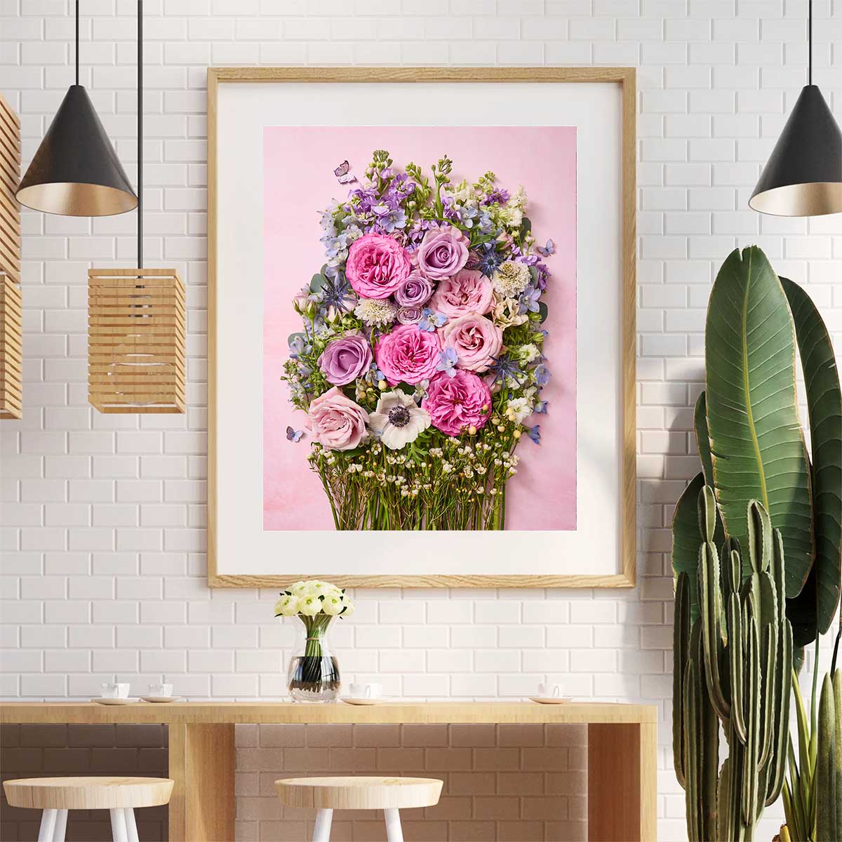 Rose Garden Floral Wall Art Print