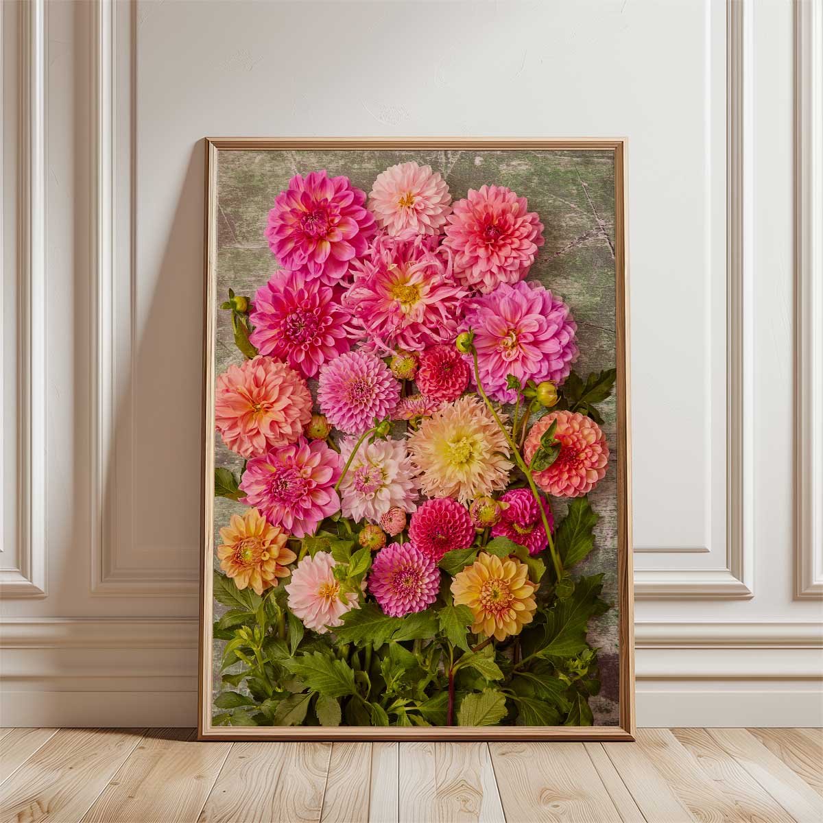 Dahlia Garden Wall Art Canvas