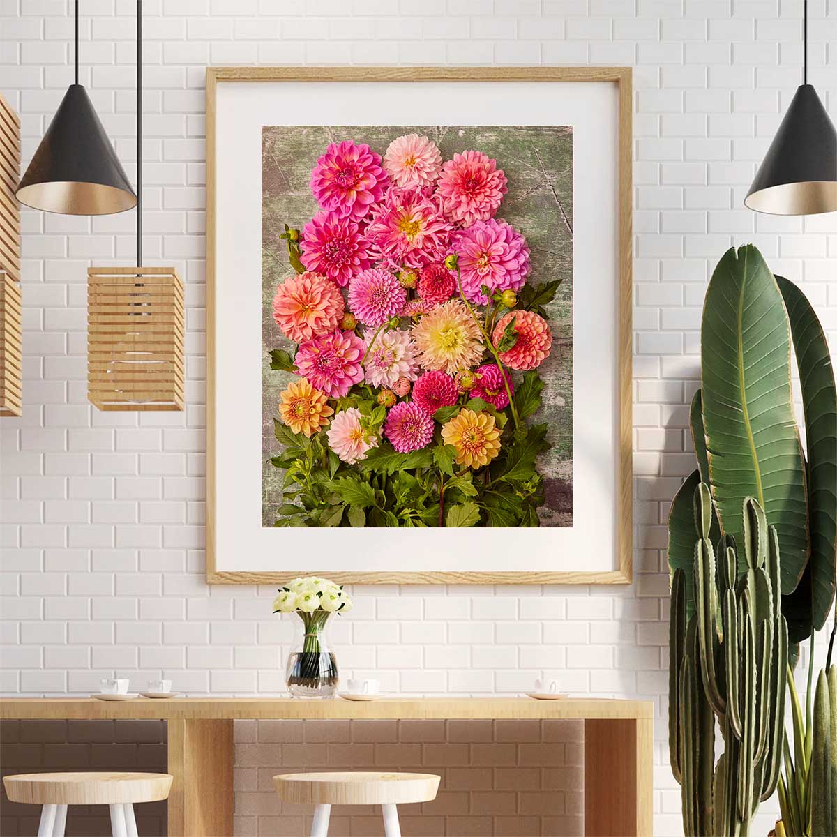 Dahlia Garden Wall Art Print