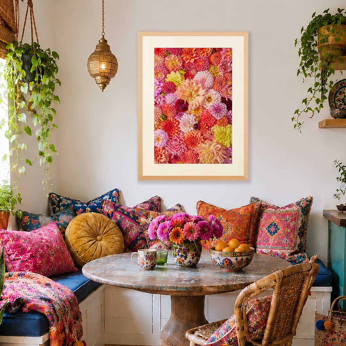 Blooming Radiance | Dahlia Wall Art Print