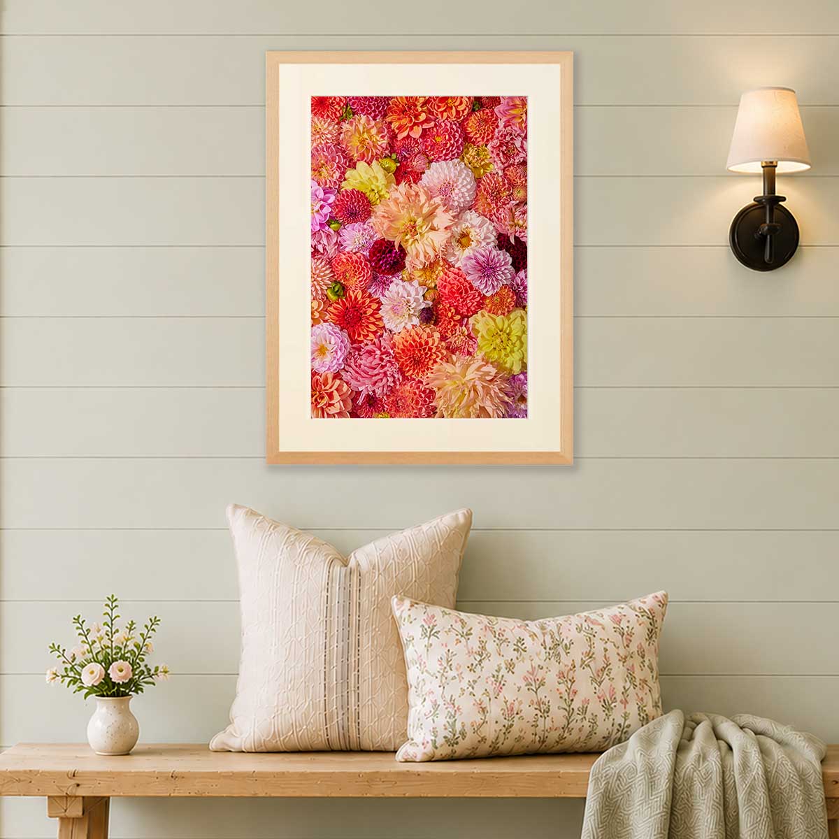 Blooming Radiance | Dahlia Wall Art Print