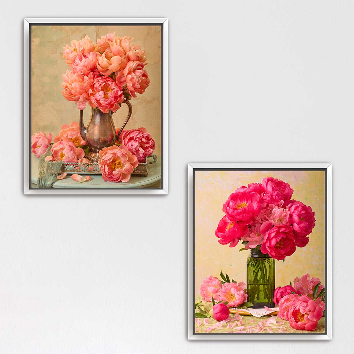 Peony Arrangement Duo