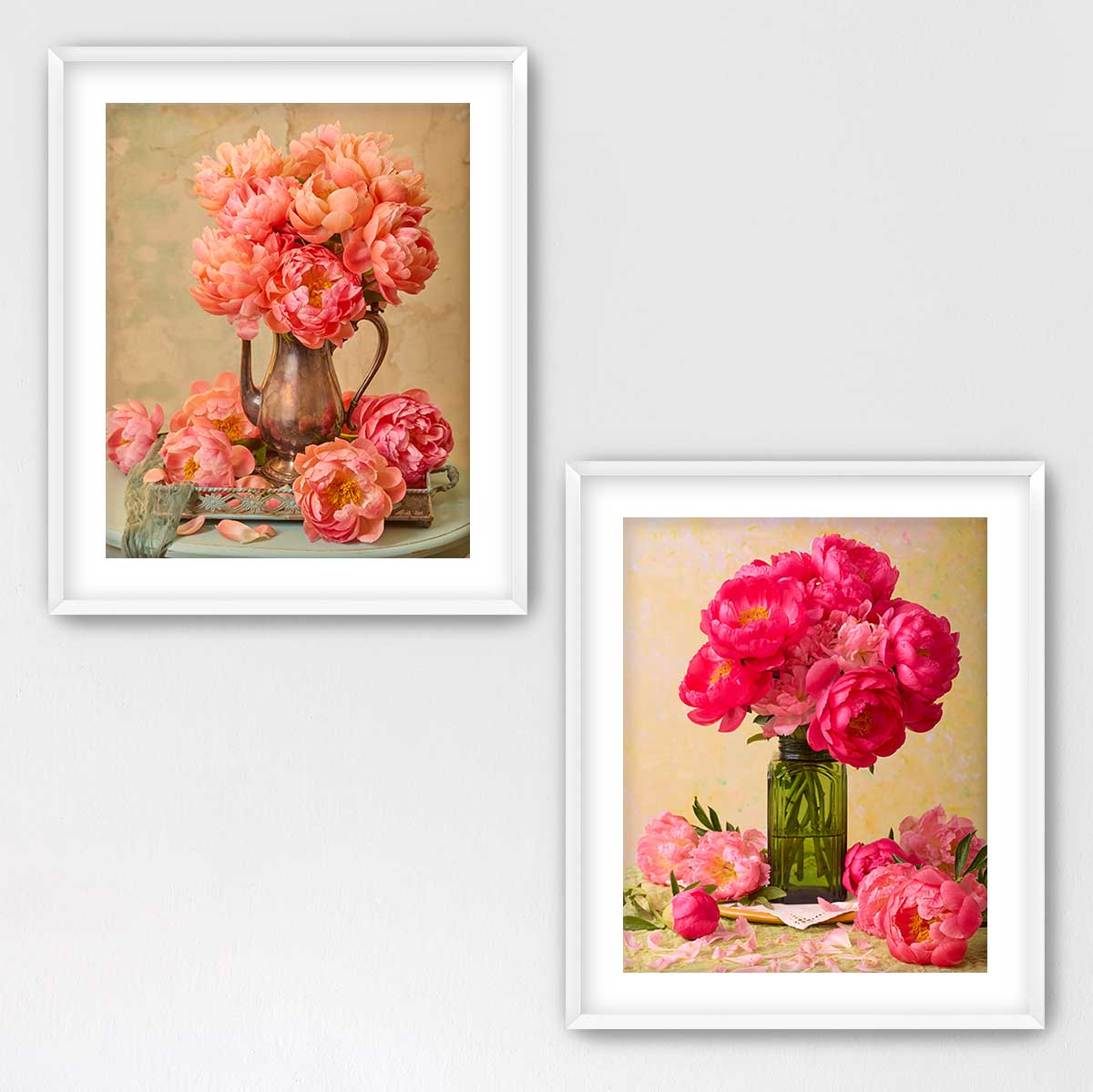 Peony Arrangement Duo