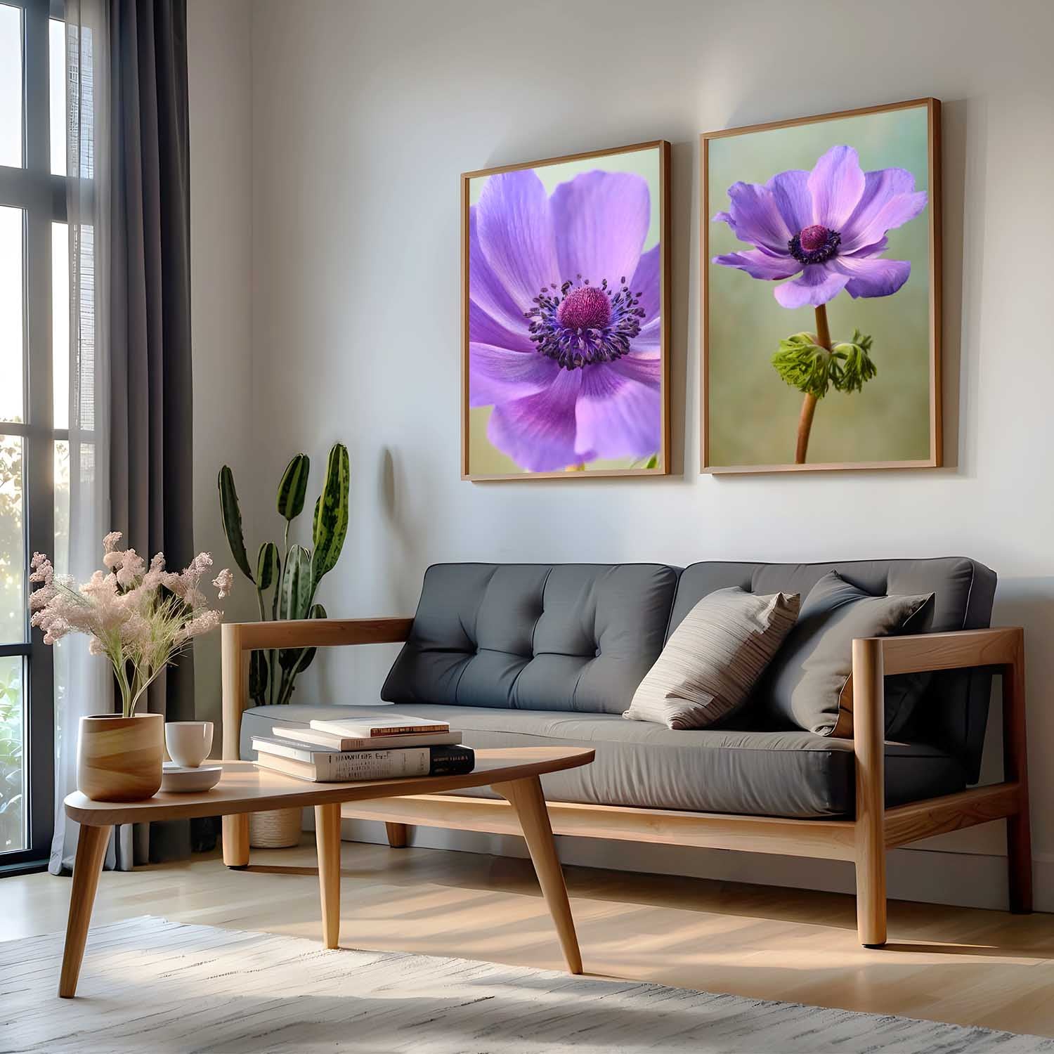 Purple Anemone Duo
