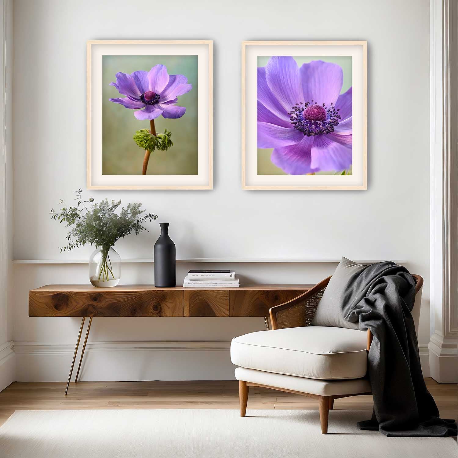 Purple Anemone Duo