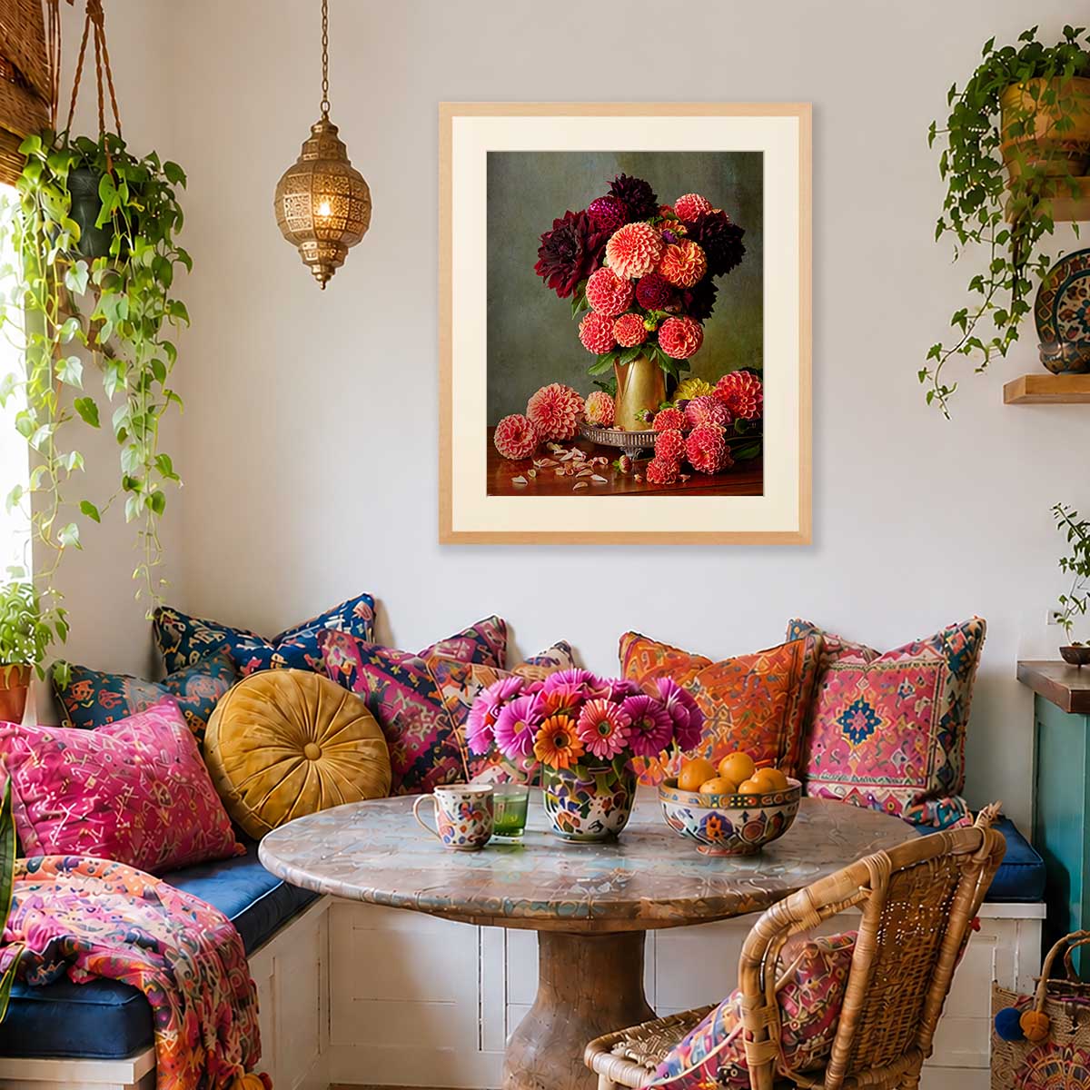 Late Summer Glow | Dahlia Wall Art Print