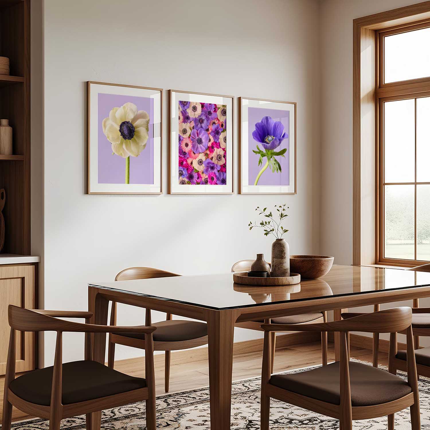 Anemone Portraits 3 Piece Art Set