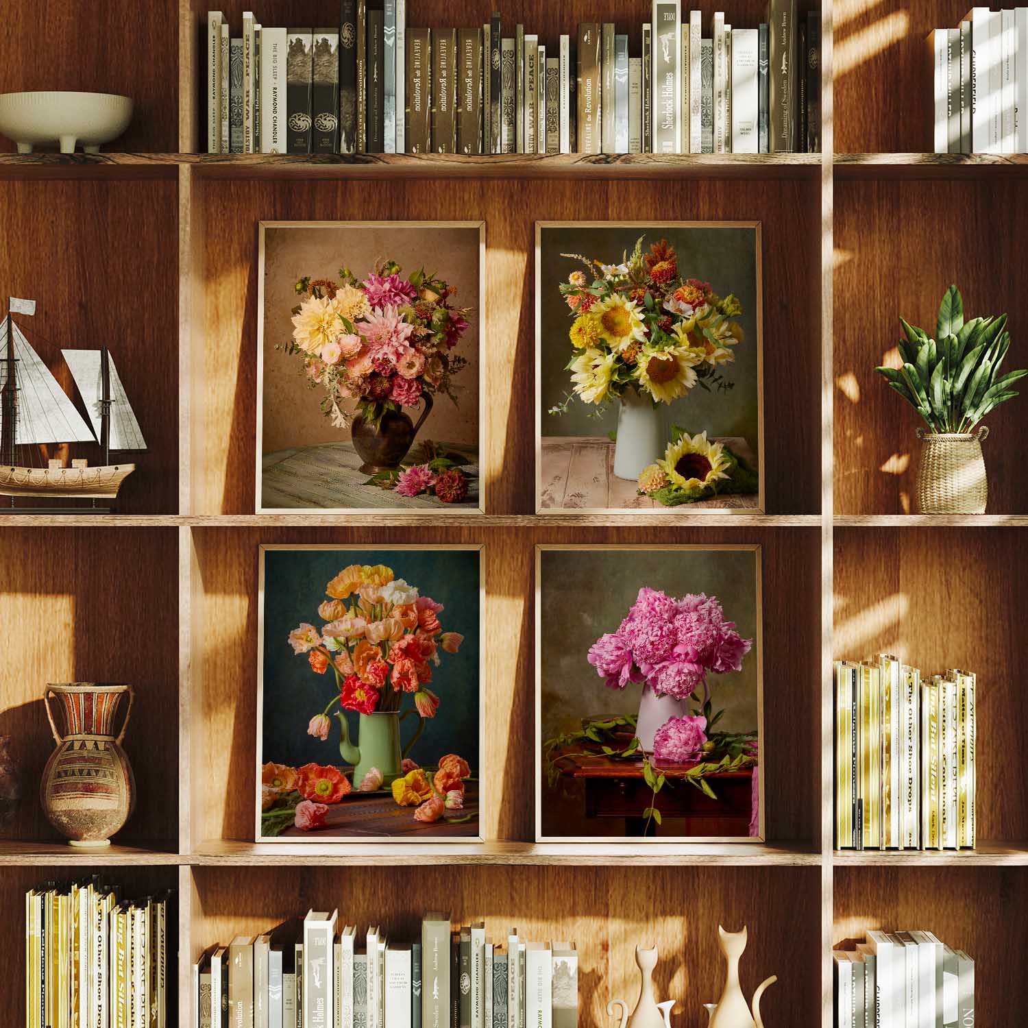 Floral Obsession 4 Piece Art Set