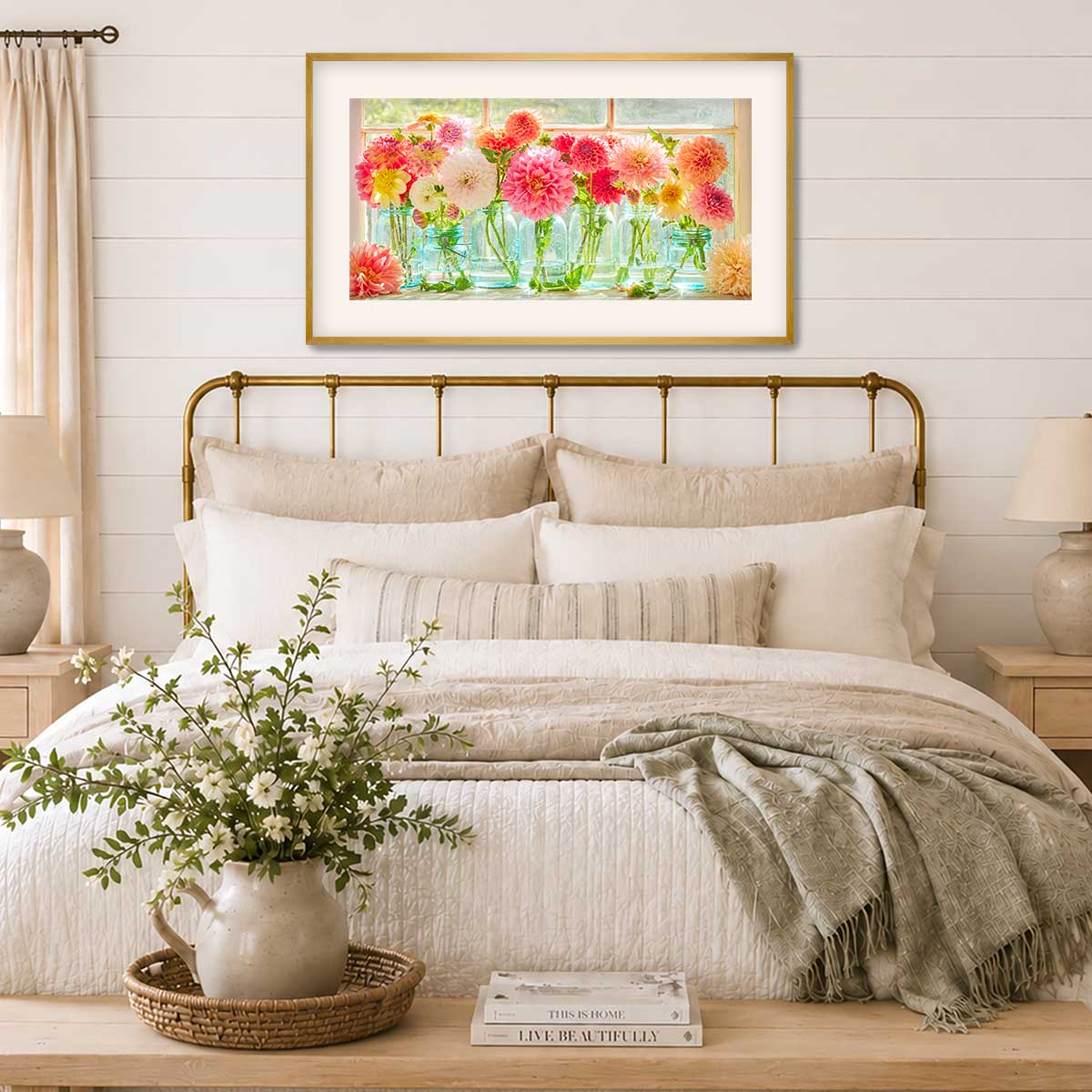 Last Days Of Summer Panoramic | Dahlia Wall Art Print