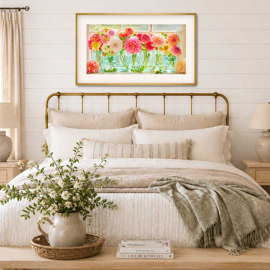 Last Days Of Summer Panoramic | Dahlia Wall Art Print