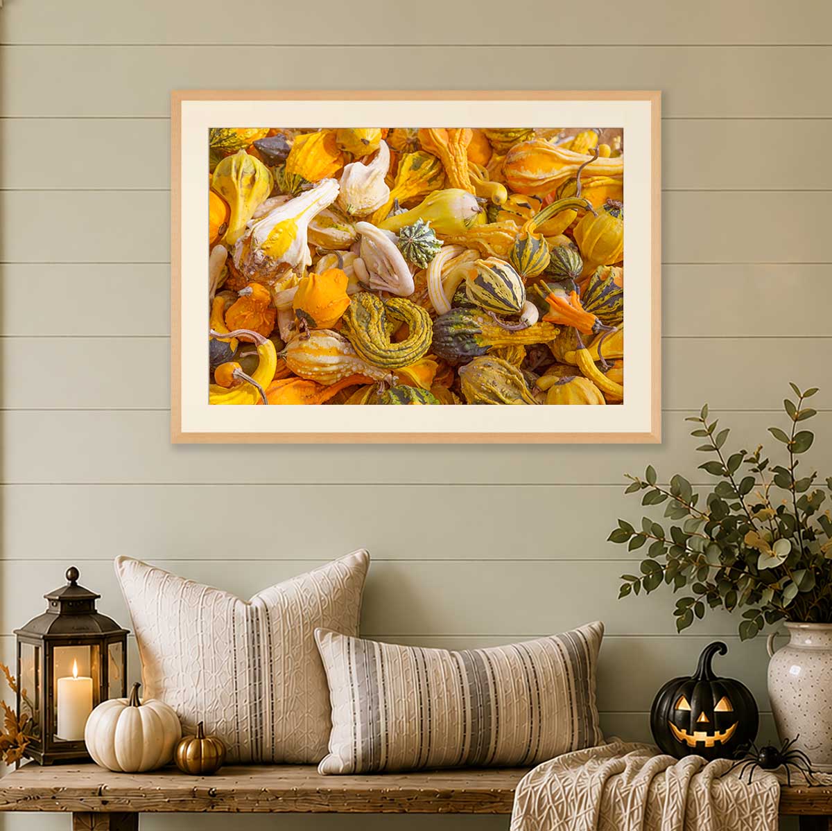 Autumn Gourds | Wall Art Print