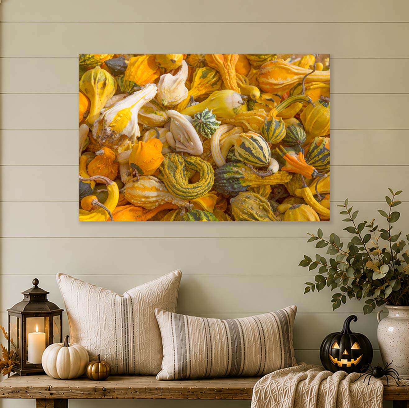 Autumn Gourds | Wall Art Canvas