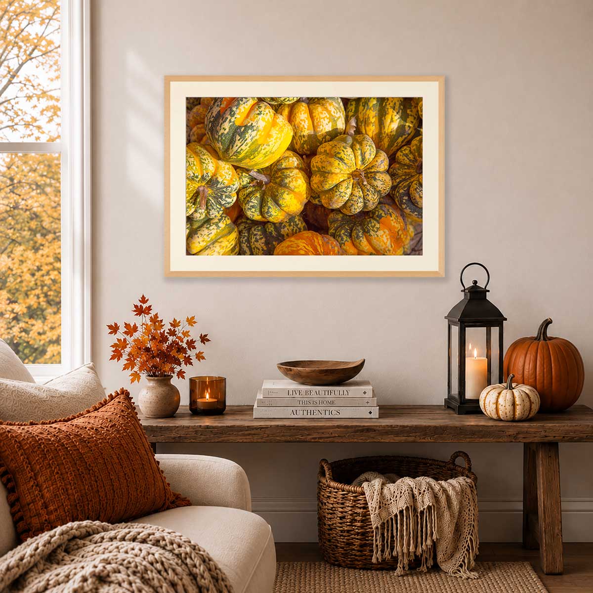 Carnival Colors | Pumpkin Wall Art Print