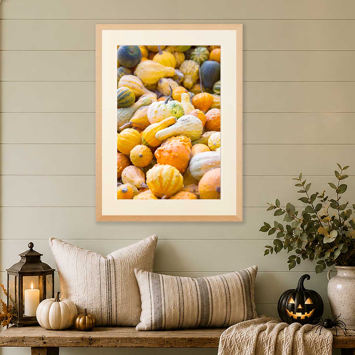Autumn Textures Fall Wall Art Print