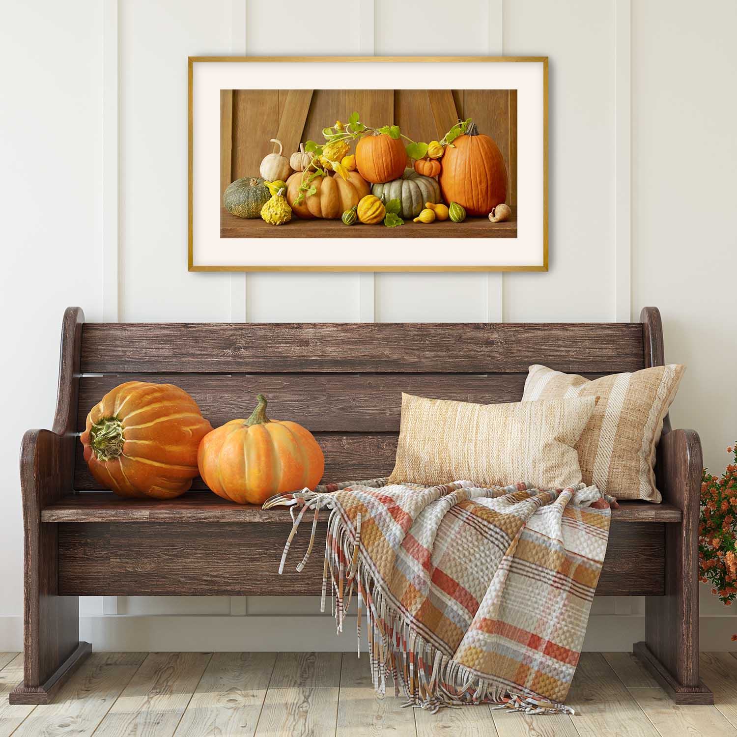 Harvest Festival Pumpkin Wall Art Print