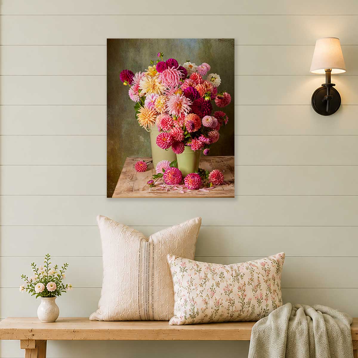 The Dahlia Harvest | Wall Art Canvas