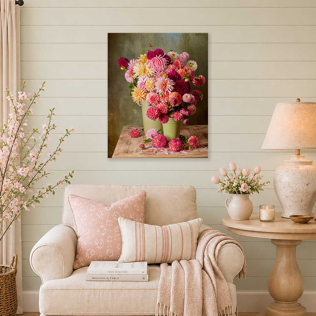 The Dahlia Harvest | Wall Art Canvas