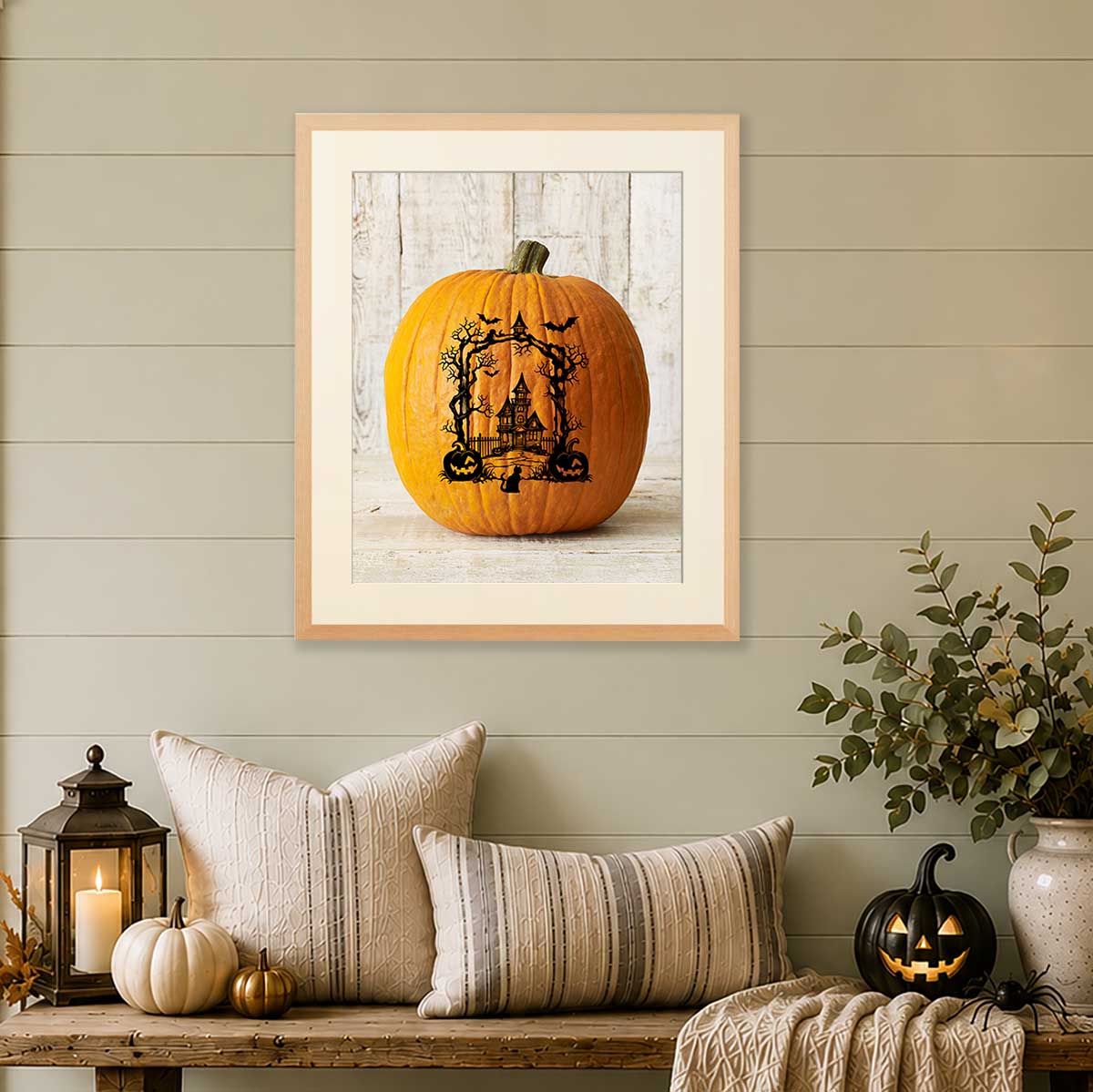 Spooky Pumpkin | Autumn Wall Decor Print