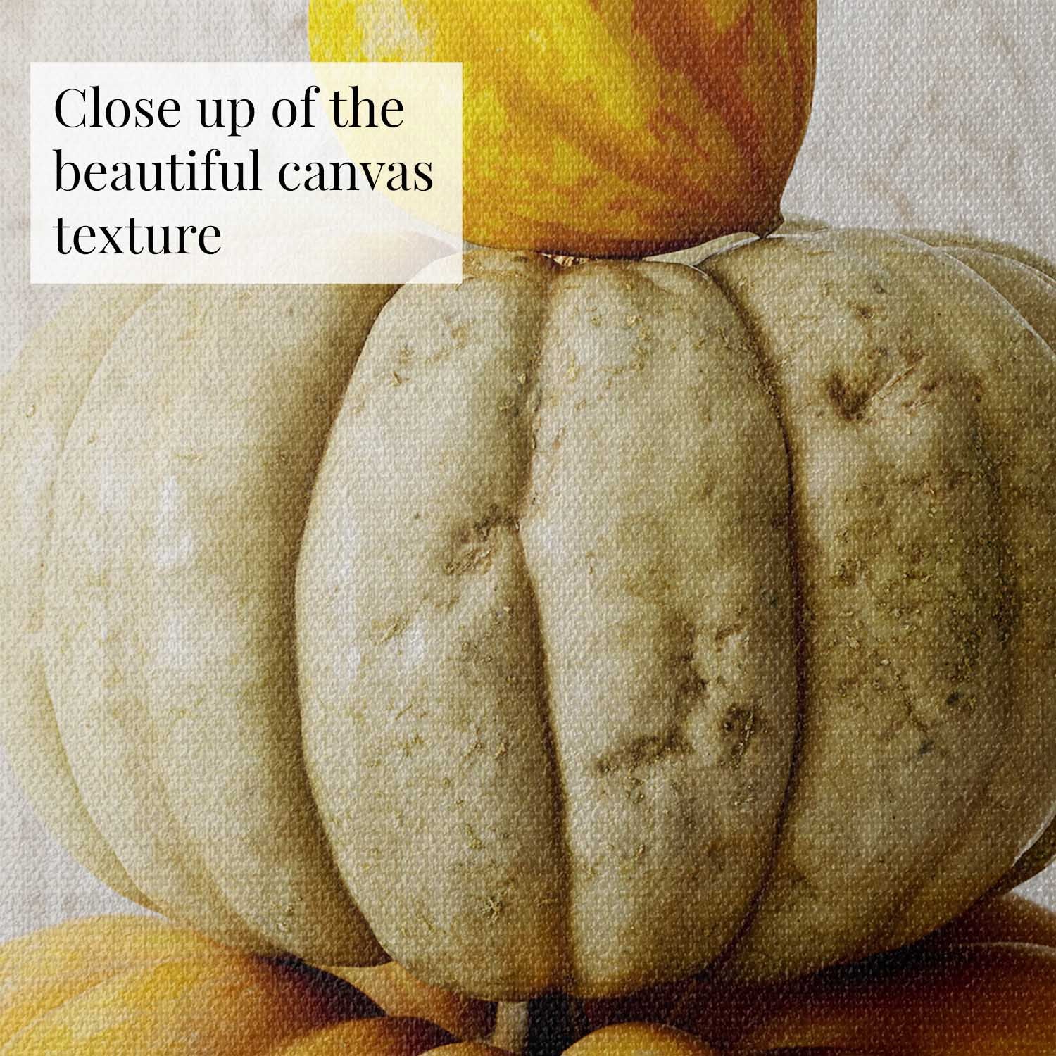 Close-up of canvas texture of the Autumn Balance image.