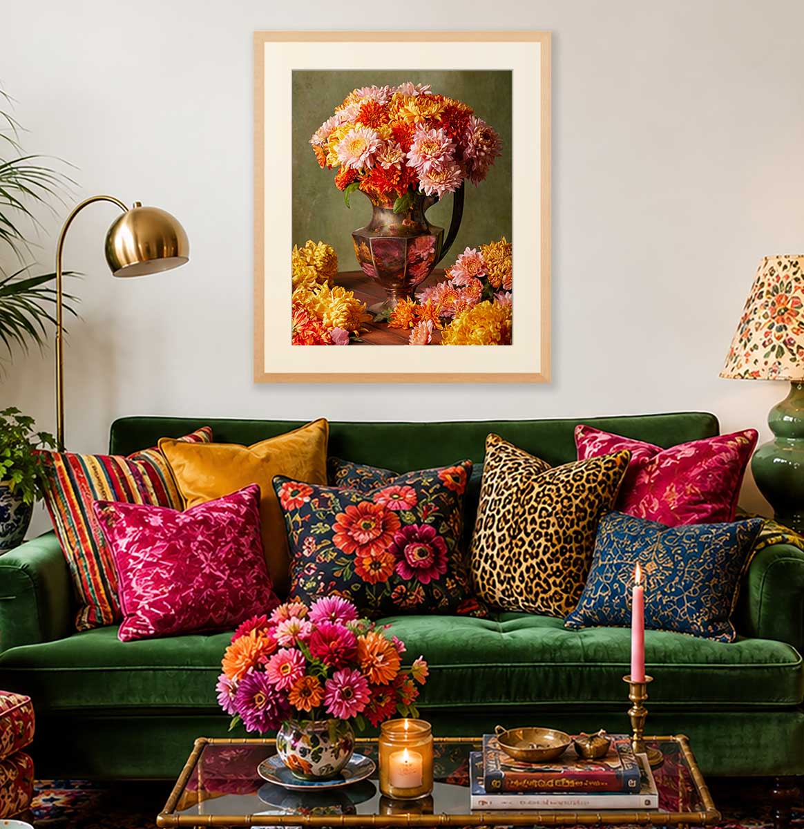 Harvested Harmony | Chrysanthemum Wall Art Print