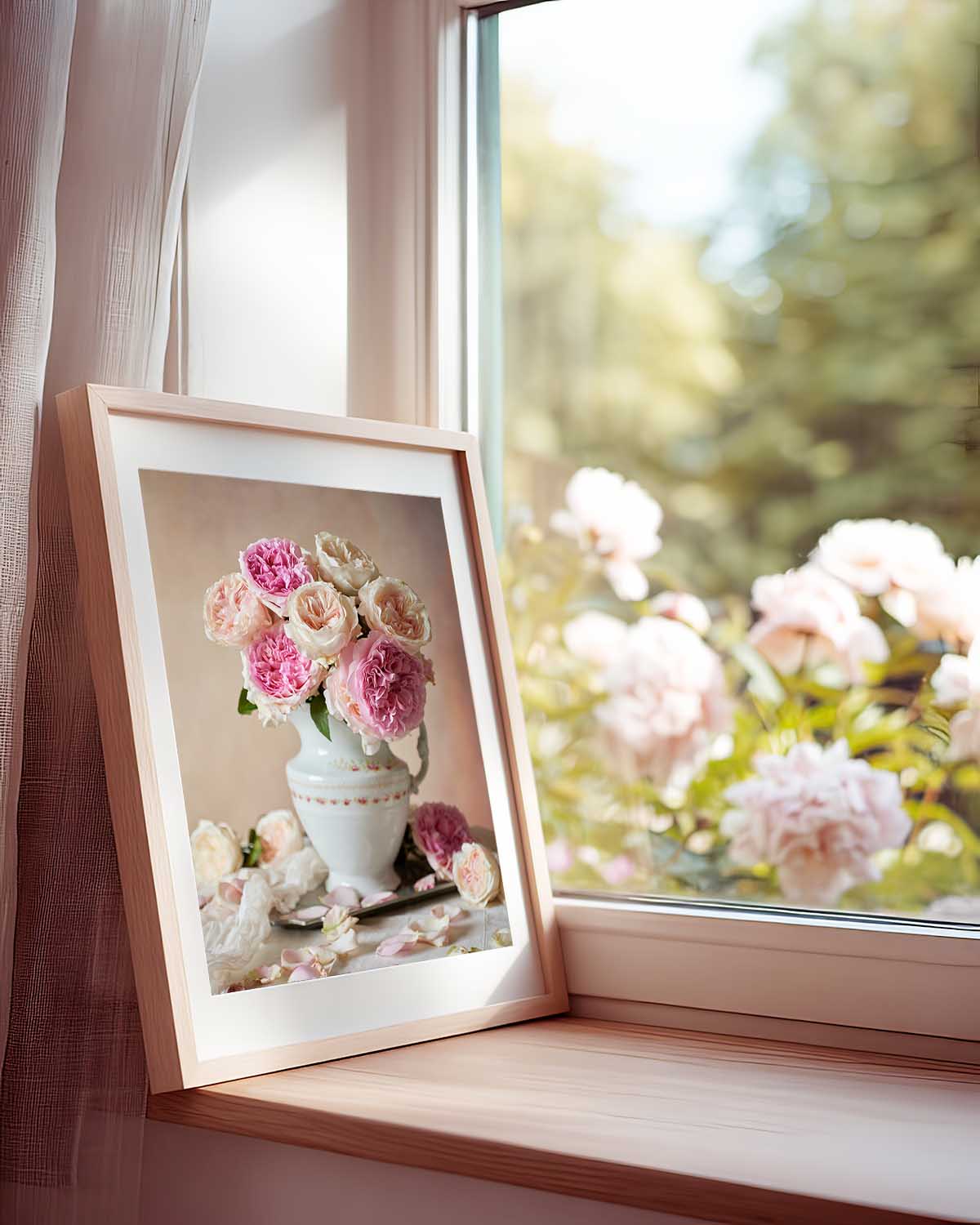 Romance in Bloom | Rose Wall Art Print