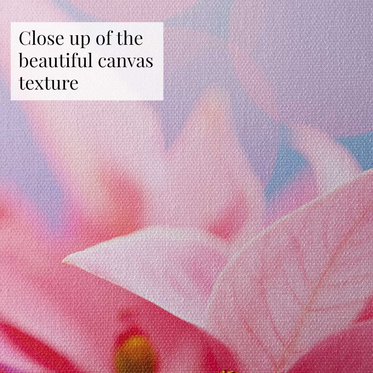 A Pink Night Out | Poinsettia Christmas Wall Art Canvas