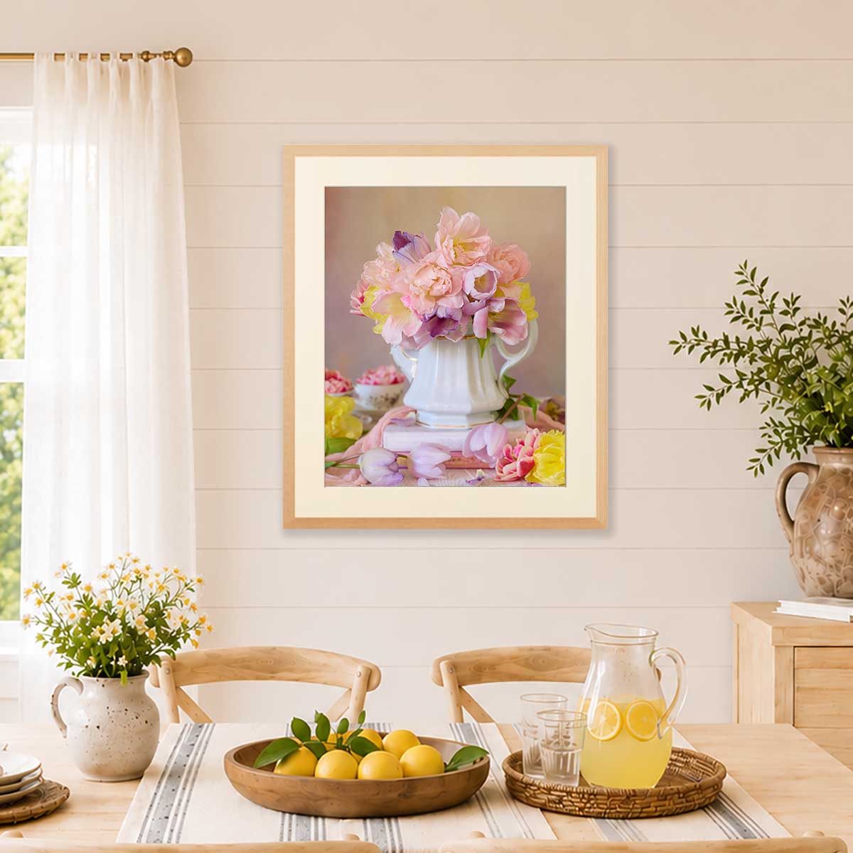 Teapot of Blooms | Tulip Wall Art Print