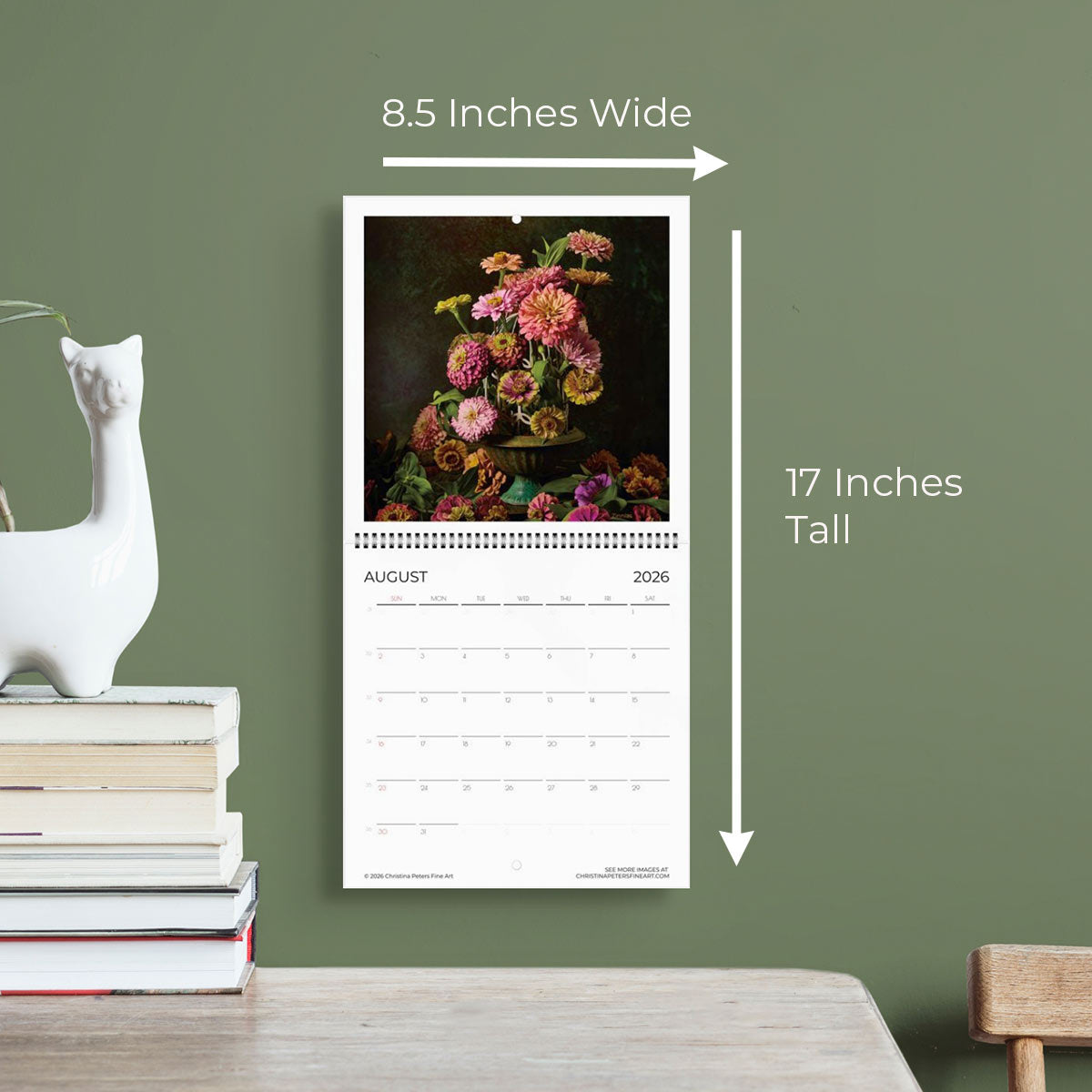 Floral Wall Calendar 2026 – The Floral Obsession By Christina Peters