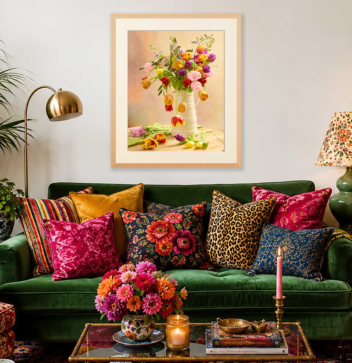 Tulip Cascade Wall Art Print