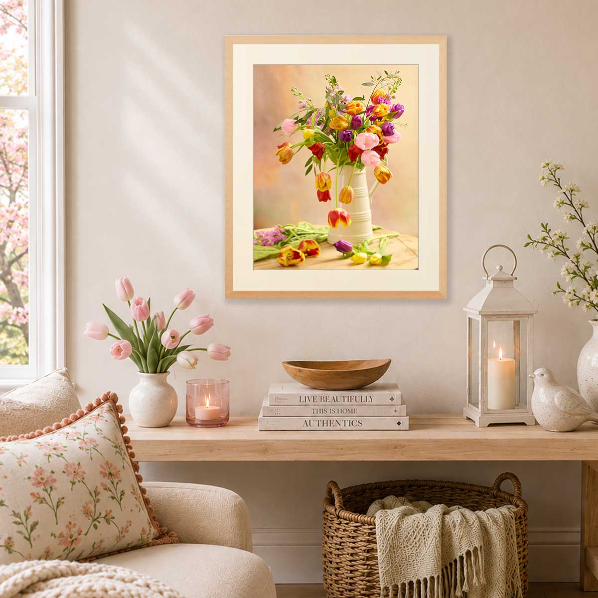Tulip Cascade Wall Art Print