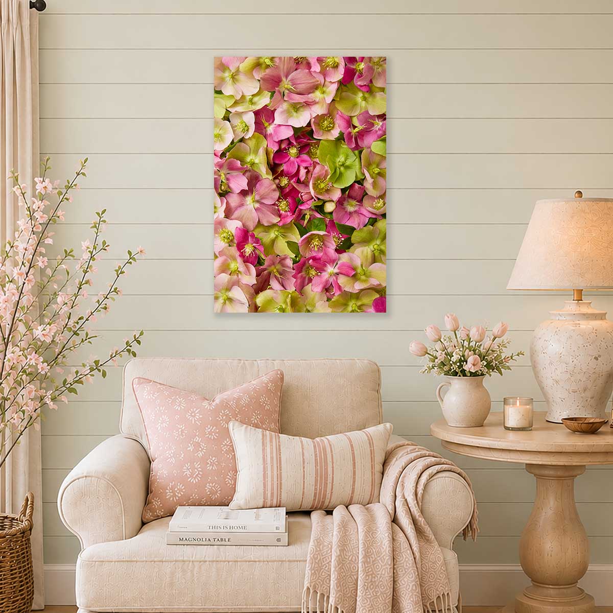 Winter Roses | Hellebore Wall Art Canvas