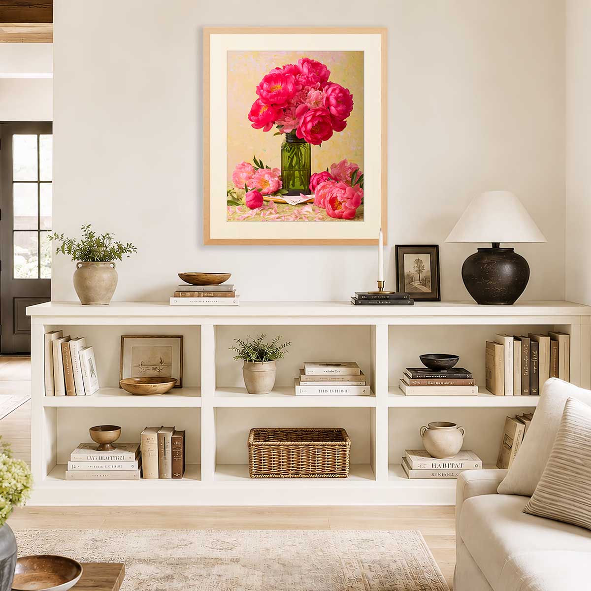 Love Story Blooming | Peony Wall Art Print