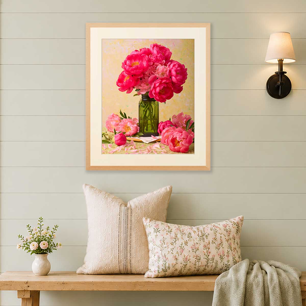 Love Story Blooming | Peony Wall Art Print