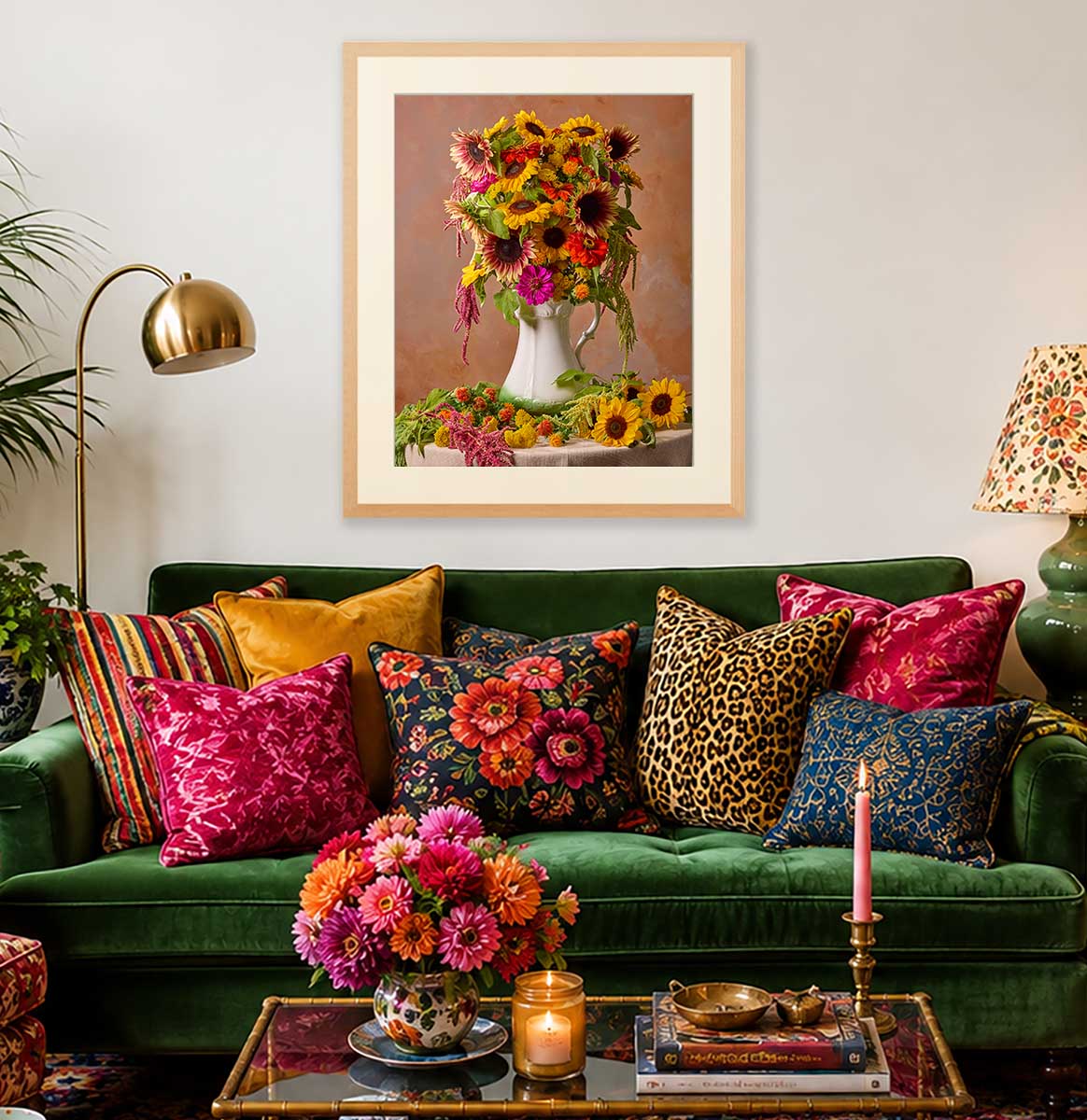 Golden Fiesta | Sunflower Wall Art Print