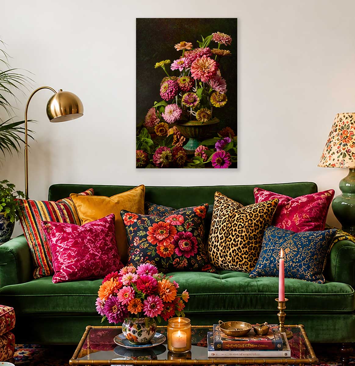 Petals In Flight | Zinnia Fine Art Canvas